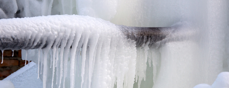 frozen pipes in residential home