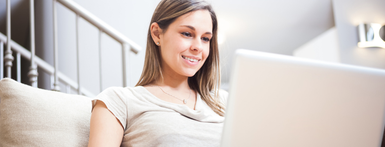 girl with laptop